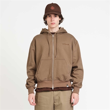 Last Resort AB Zip Hoodie Script Logo Khaki Beige